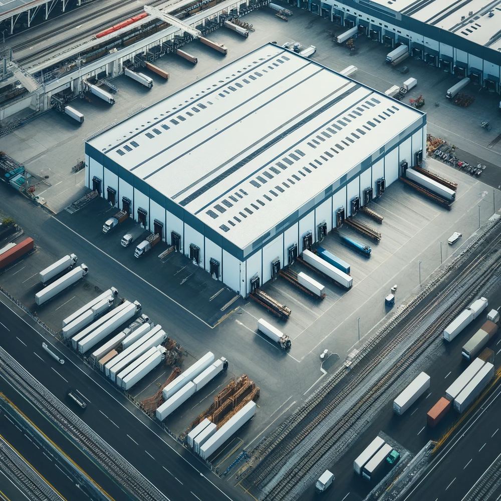 Warehouse storage racks for freight